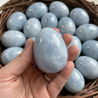Blue Calcite Crystal Cluster | Crystal Stone Decor