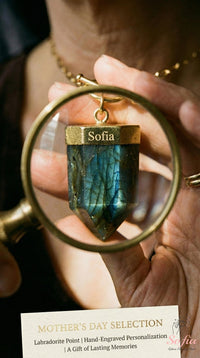 Labradorite Necklace | Boho Crystal Pendant Jewelry