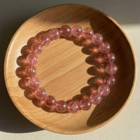 Strawberry Quartz Stretch Bracelet | Crystal Jewelry