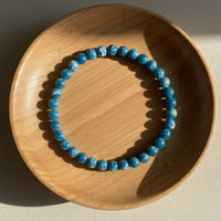 6MM Apatite Bracelet | Dainty Beaded Crystal Jewelry