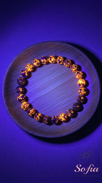 Yooperlite Bracelet UV Reactive | Beaded Crystal Jewelry