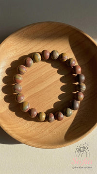 Red Creek Jasper Bracelet | Beaded Crystal Jewelry