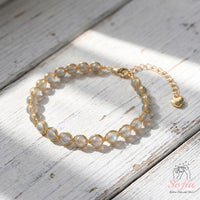 Moonstone Bracelet | Wire Wrapped Gold Jewelry