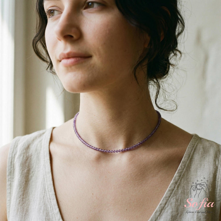 Amethyst Choker | Stackable Jewelry - photo 1
