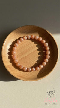 Sunstone Beaded Bracelet | Crystal Jewelry