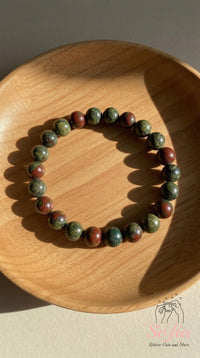 Dragon Bloodstone Bracelet | Beaded Crystal Jewelry