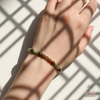 Aventurine & Smoky Quartz Bracelet | Minimalist Dainty Jewelry Stackable