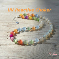 UV-Reactive Beads Necklace & Bracelet Set | Dopamine Aesthetic Jewelry