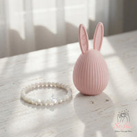 Mother of Pearl Bunny Bracelet | Rabbit Dainty Beaded Jewelry
