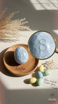 Blue Calcite Crystal Cluster | Crystal Stone Decor