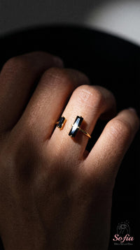 Obsidian Open Ring | Protective Crystal Rings - Personalized Available