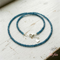 Apatite Choker | Minimalist Dainty Crystal Beaded Necklace