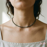 Dragon Bloodstone Choker | Minimalist Dainty Crystal Beaded Necklace