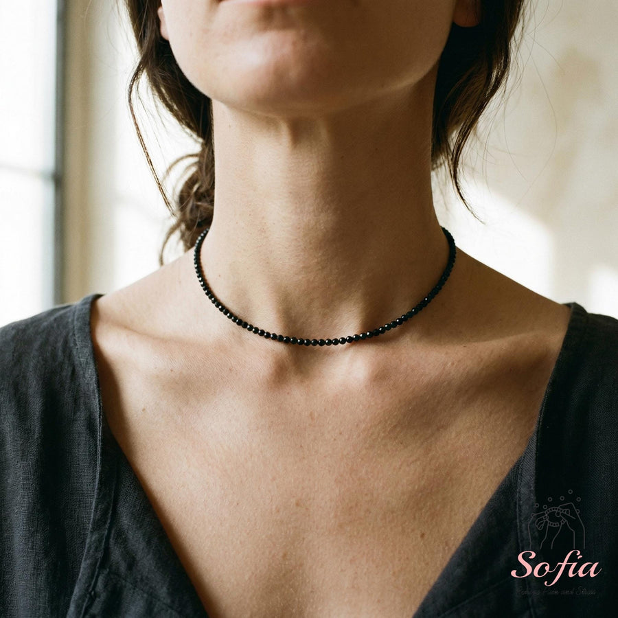 Obsidian Choker | Stackable Jewelry - photo 1