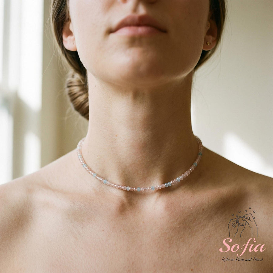 Morganite Choker | Stackable Jewelry - photo 1