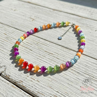 UV-Reactive Beads Necklace & Bracelet Set | Dopamine Aesthetic Jewelry