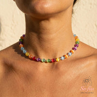 UV-Reactive Beads Necklace & Bracelet Set | Dopamine Aesthetic Jewelry