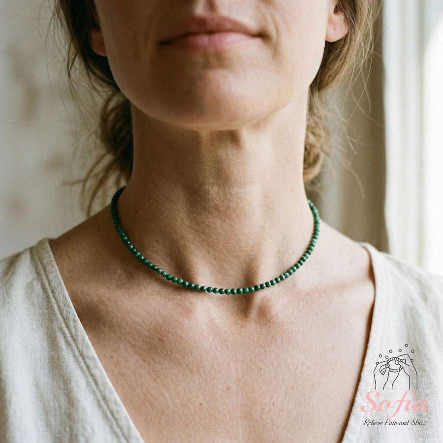 Malachite Choker | Meditation Jewelry - photo 1