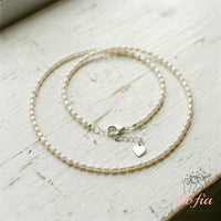 Pearl Choker | Minimalist Dainty Crystal Beaded Necklace