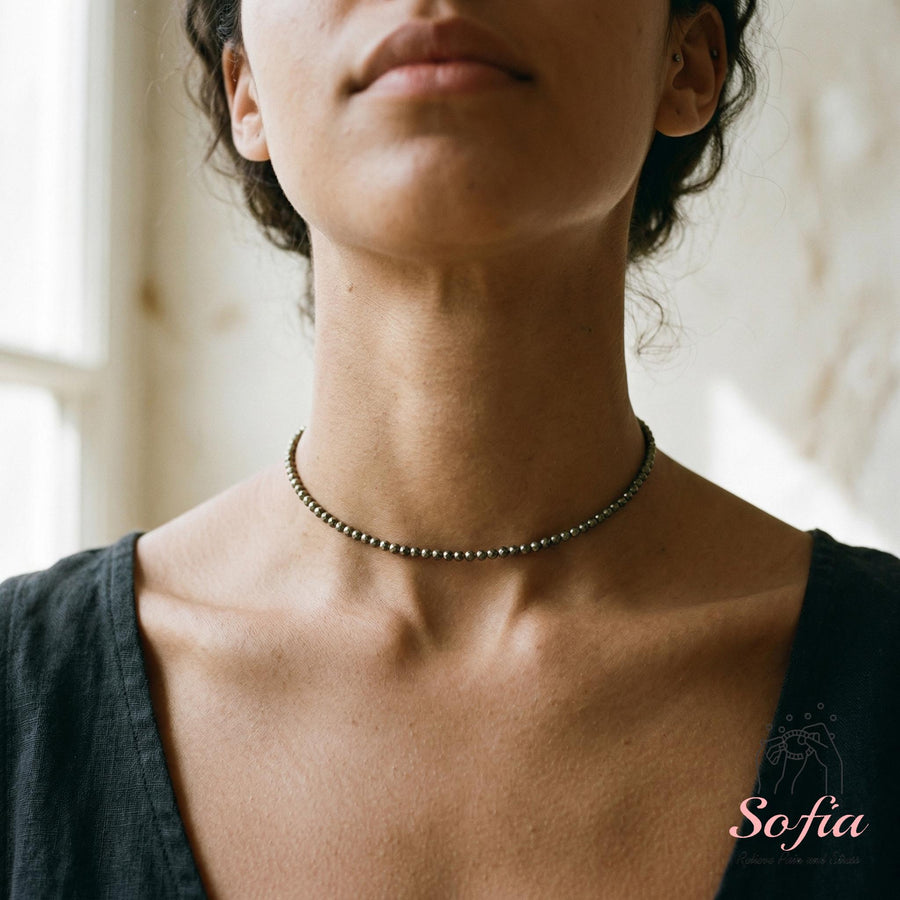 Pyrite Choker | Stackable Jewelry - photo 1
