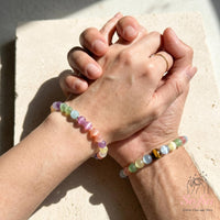 Color Changing Bracelet Sun Reactive | Rainbow Beaded Dopamine Jewelry