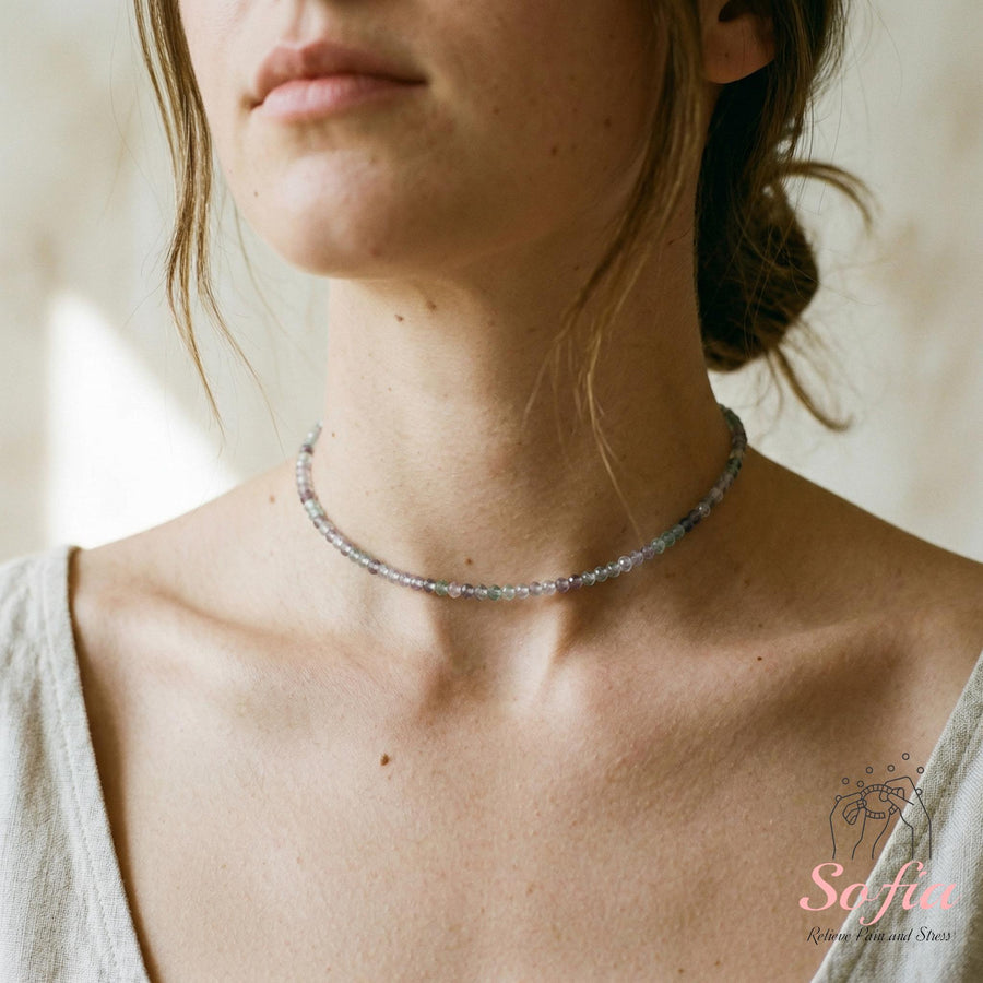 Fluorite Choker | Stackable Jewelry - photo 1