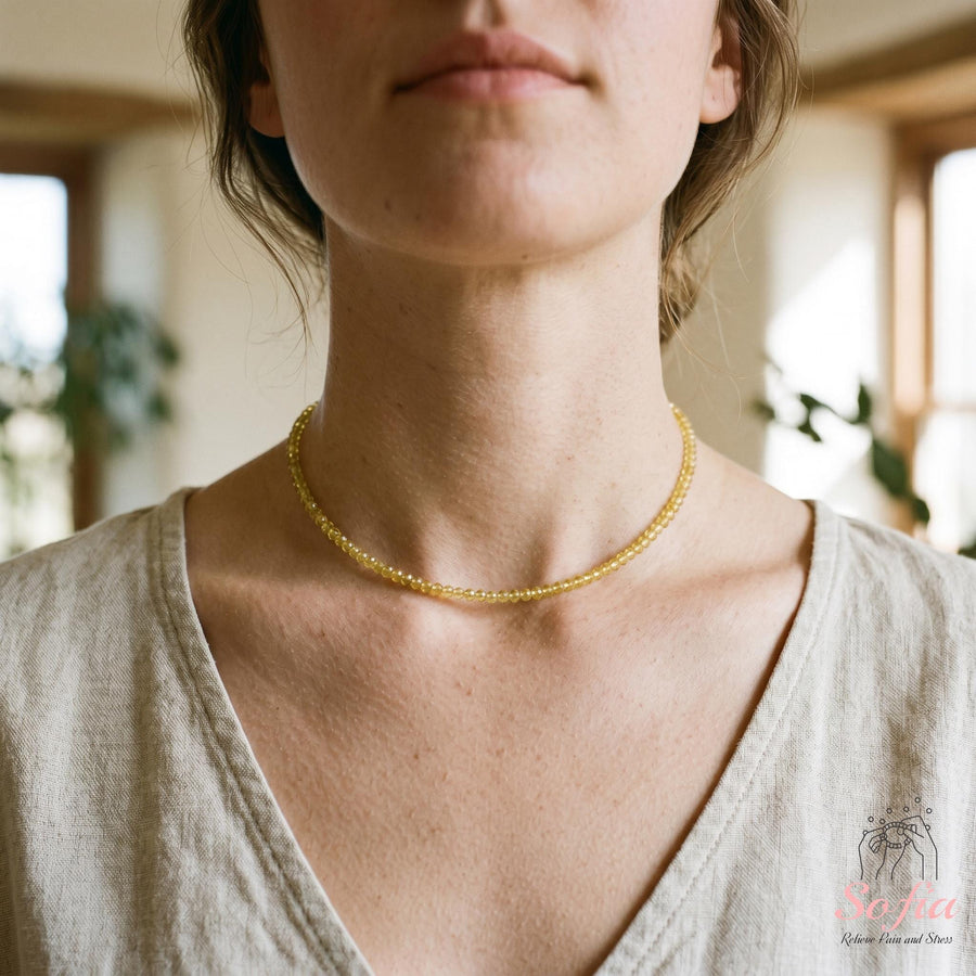 Citrine Choker | Stackable Jewelry - photo 1