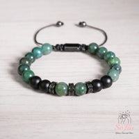 Jade & Onyx Beaded Bracelet | Layering Gemstone Jewelry