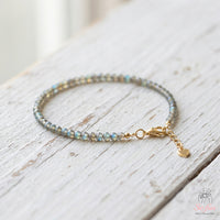 Labradorite Bracelet | Minimalist Dainty Jewelry Stackable
