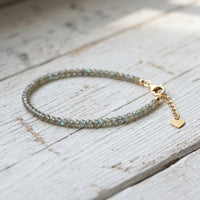 Labradorite Bracelet | Minimalist Dainty Jewelry Stackable
