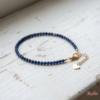 Lapis Lazuli Bracelet | Minimalist Dainty Jewelry Stackable