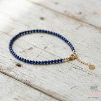 Lapis Lazuli Bracelet | Minimalist Dainty Jewelry Stackable
