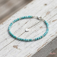 Larimar Bracelet | Minimalist Dainty Jewelry Stackable