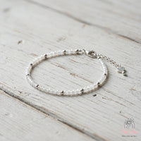 Moonstone Bracelet | Minimalist Dainty Jewelry Stackable