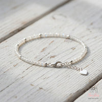 Moonstone Bracelet | Minimalist Dainty Jewelry Stackable