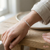 Moonstone Bracelet | Minimalist Dainty Jewelry Stackable