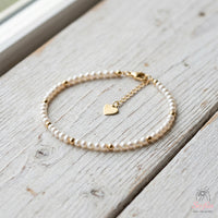 Fresh Water Pearl Bracelet | Minimalist Dainty Jewelry Stackable