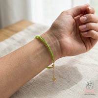 Peridot Armband | Minimalistischer filigraner Stapelschmuck