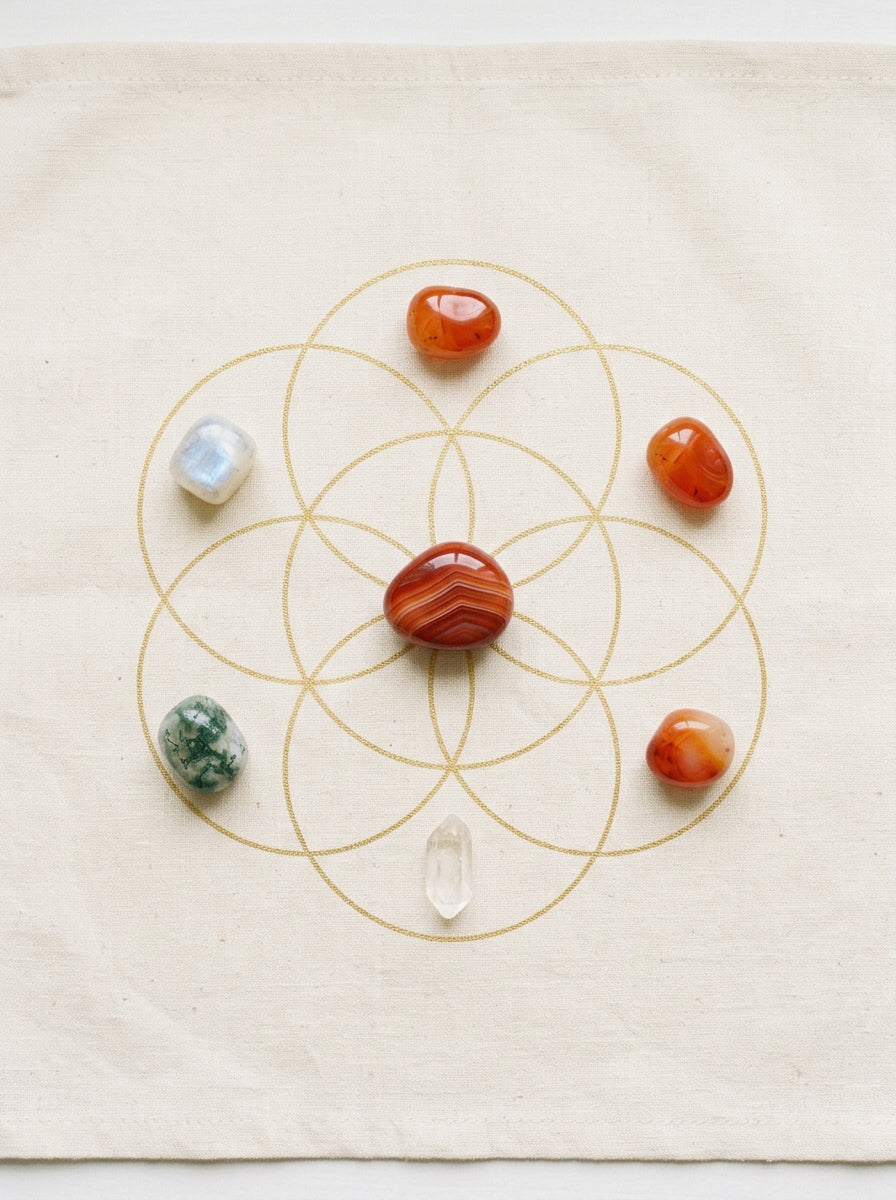 Agate crystal grid