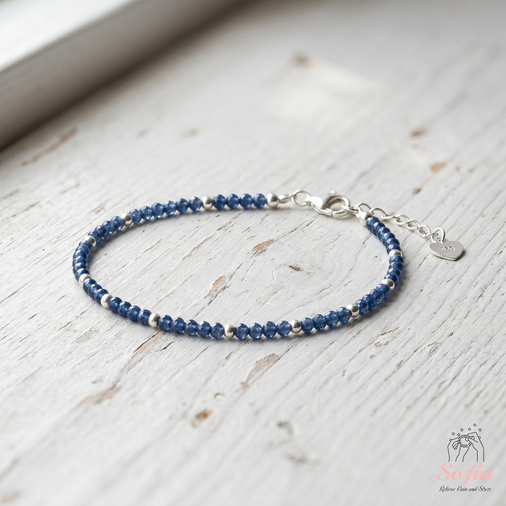 Sapphire Bracelet | Minimalist Dainty Jewelry Stackable