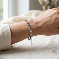 Sapphire Bracelet | Minimalist Dainty Jewelry Stackable