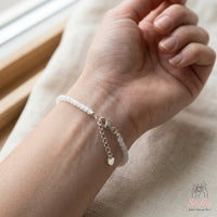Selenite Bracelet | Minimalist Dainty Jewelry Stackable