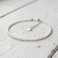 Selenite Bracelet | Minimalist Dainty Jewelry Stackable