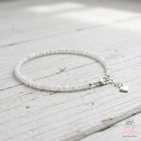Selenite Bracelet | Minimalist Dainty Jewelry Stackable