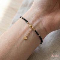 Shungite Bracelet | Minimalist Dainty Jewelry Stackable