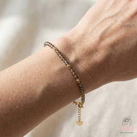 Smoky Quartz Bracelet | Minimalist Dainty Jewelry Stackable