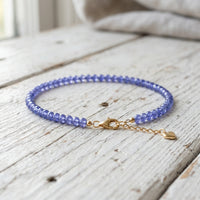 Tanzanite Bracelet | Minimalist Dainty Jewelry Stackable