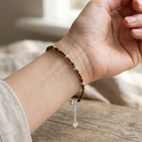 Tigers Eye Bracelet | Minimalist Dainty Jewelry Stackable