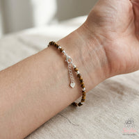 Tigers Eye Bracelet | Minimalist Dainty Jewelry Stackable