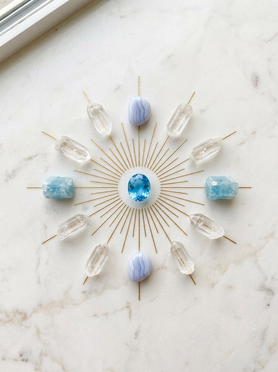 Topaz crystal grid